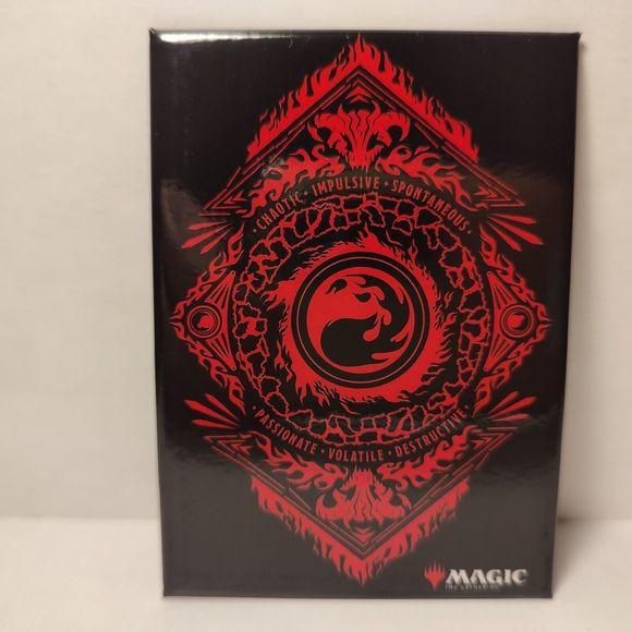 Magic The Gathering Red Mountain Mana Fridge Magnet Official MTG Collectible - Picture 1 of 3